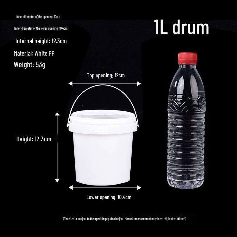 Transparent Food-Grade Plastic Bucket for Ice, Milk Tea, or Snacks
