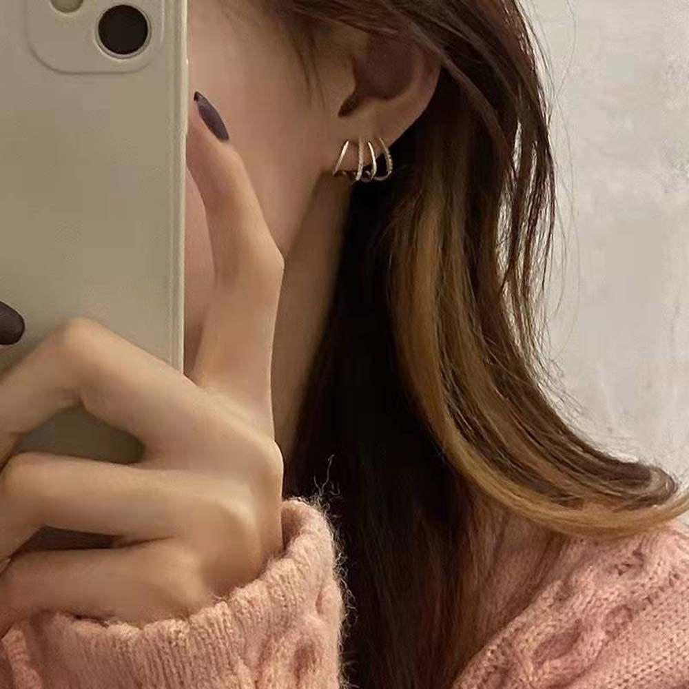 Charm Four-claw Row Earrings Korean Style Stud Earrings Devil's Claw Ear Studs Women Earrings