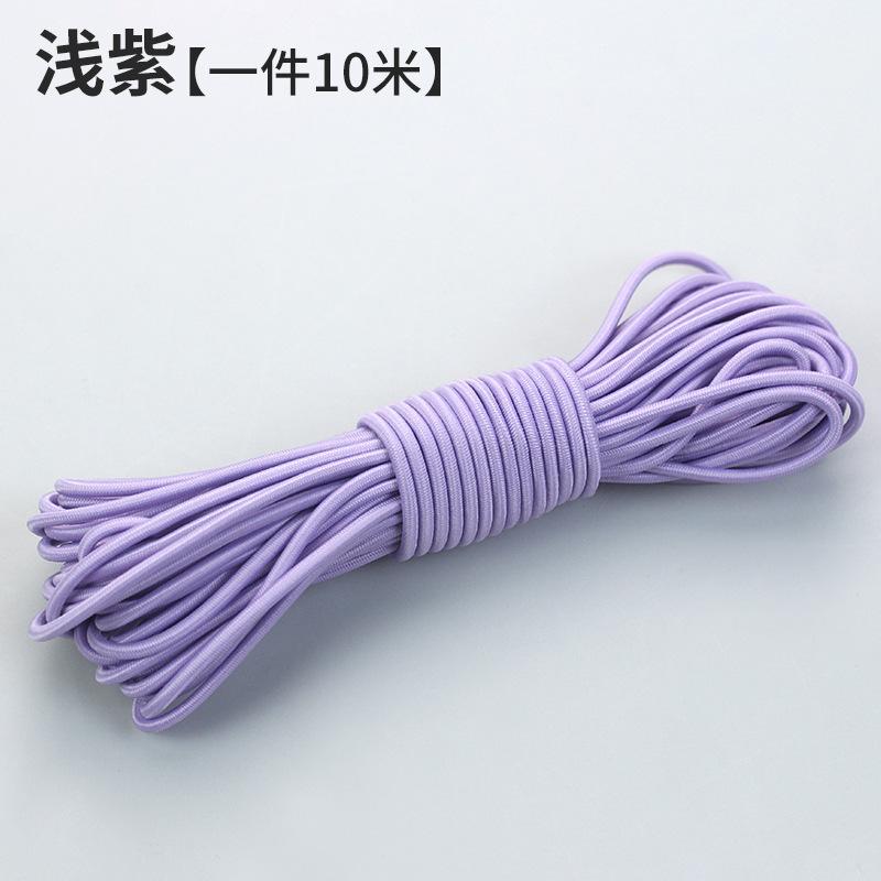 10M Rundes Farbiges Elastikband Gummiband Strapazierfähige Rindersehne Feines Springseil Elastisches Seil DIY Bekleidungszubehör Haarseil
