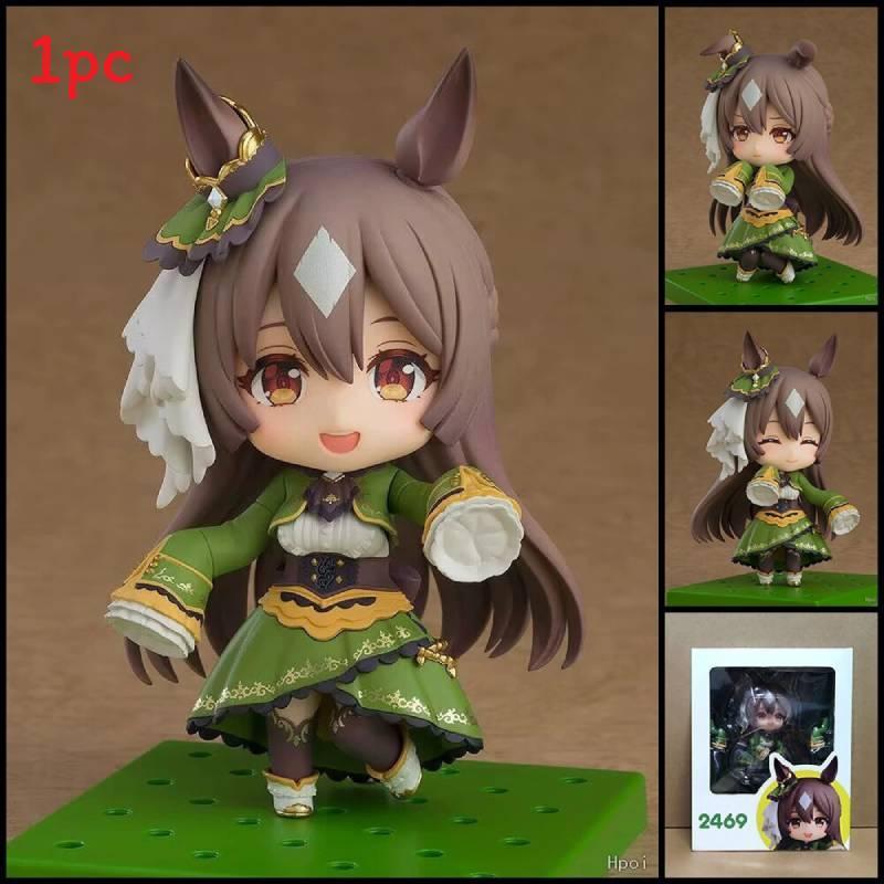 Uma Musume Pvc Figure Model Toy With Interchangeable Faces For Collectors And Fans