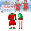 Children's Christmas Outfit Boys And Girls Santa Claus Suit Red Long Sleeve
