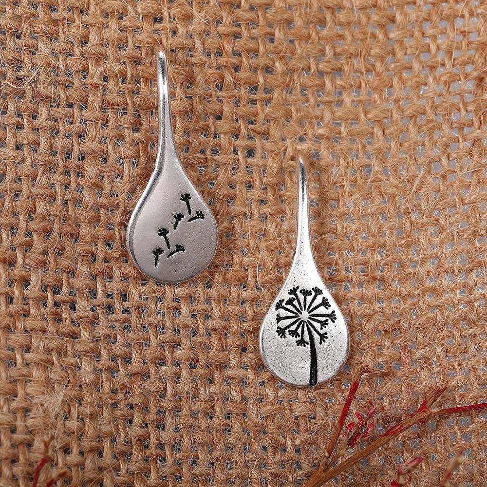 Commuter earrings, minimalist vintage dandelion earrings, women's niche fashion earrings