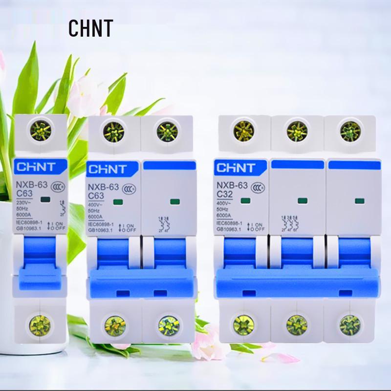 Zhengtai NXB-63 Circuit Breaker: 63A/32A, 1P/2P/3P, Miniature Smart Main Switch for Household Use