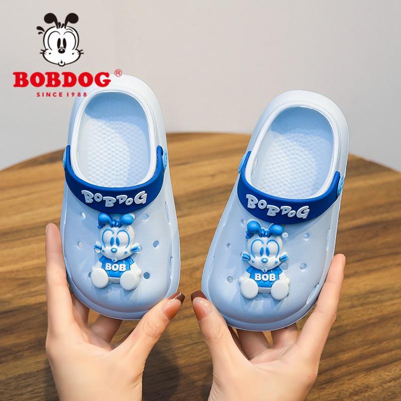 Babu bean children's hole shoes 2025 summer new boy baby indoor non-slip ultra-light bag head princess sandals