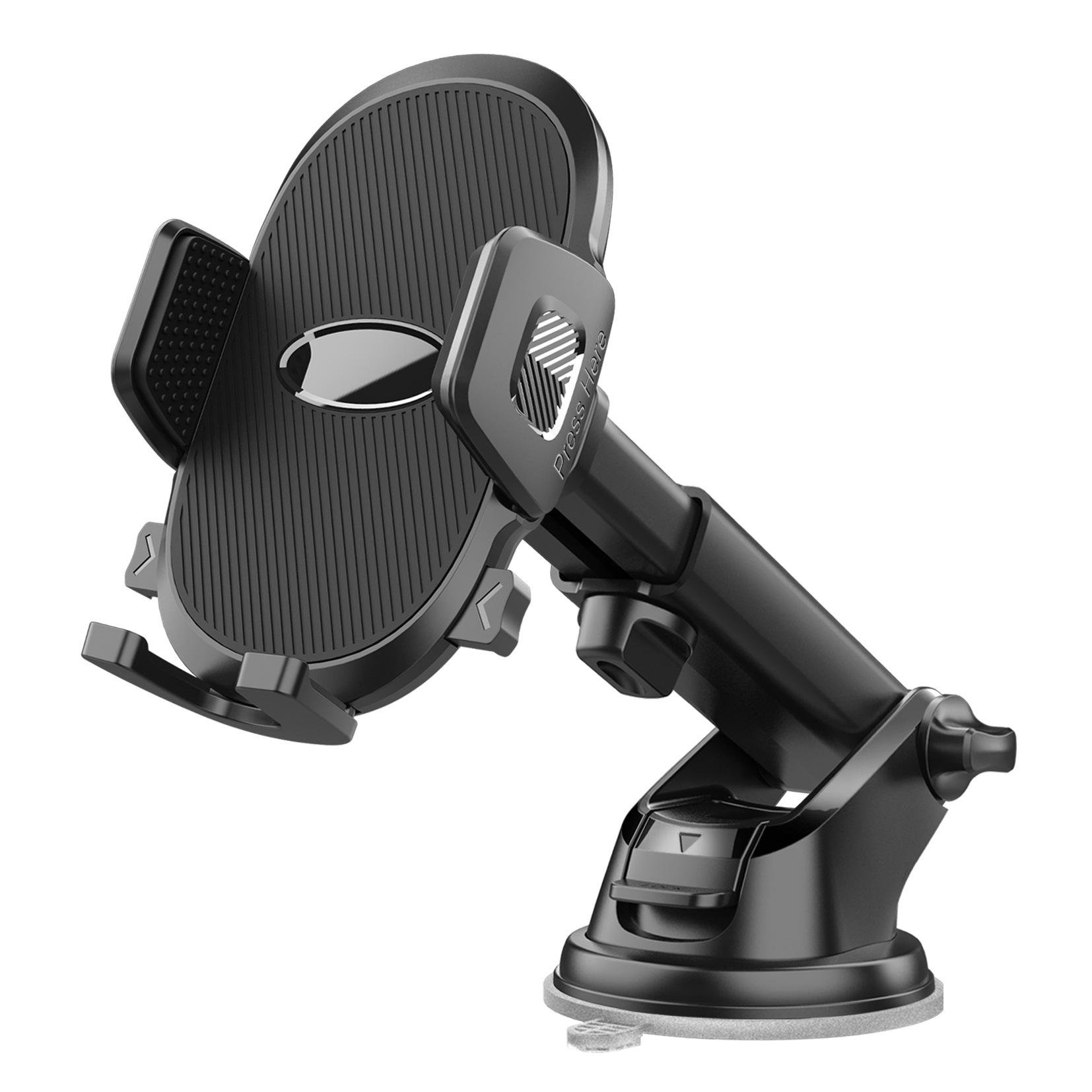 Multifunctional car mobile phone holder Car dashboard Windshield Suction cup retractable navigation mobile phone holder чёрный