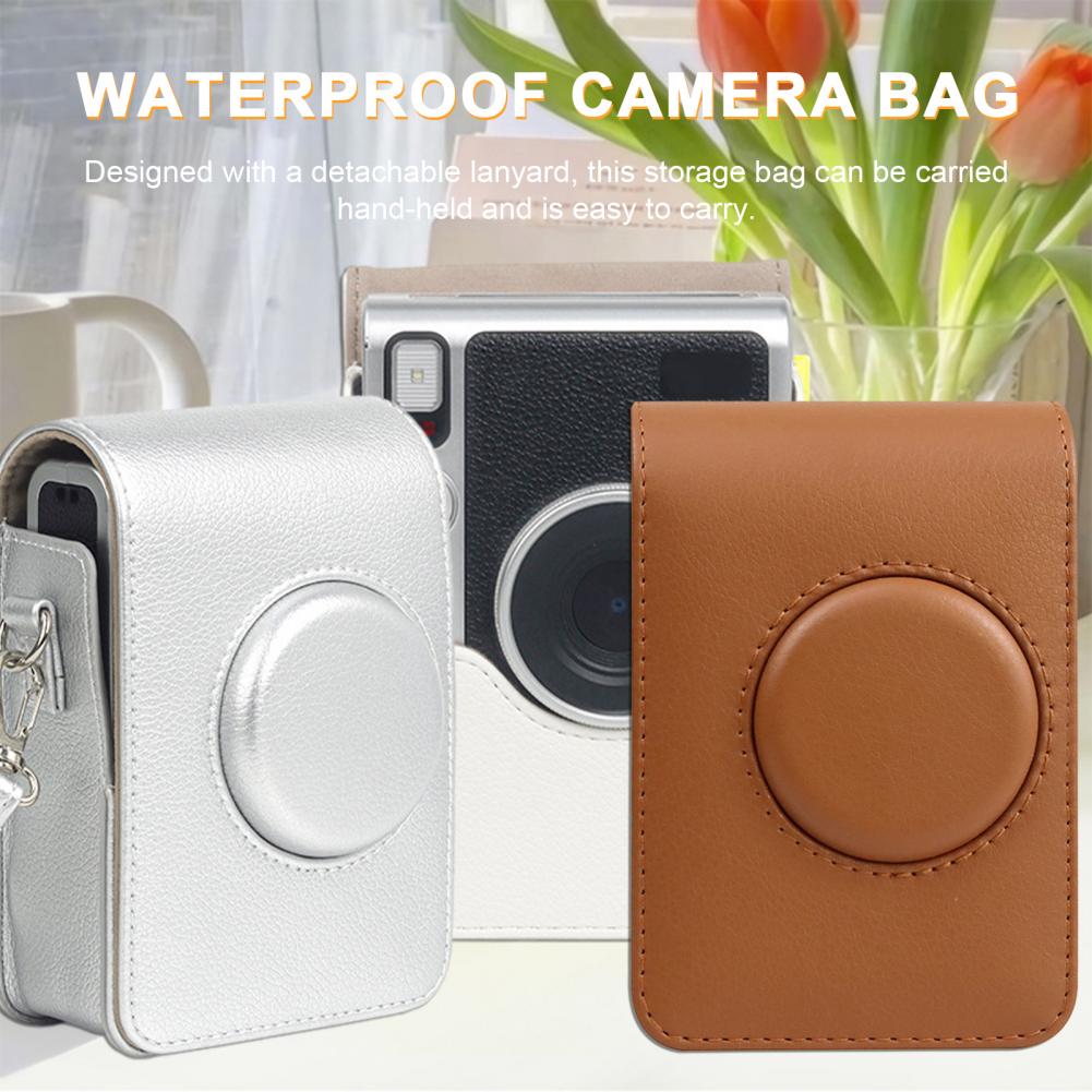 Vintage Camera Storage Case Dustproof Soft Interior Precise Hole Positioning Protective Camera Case for Mini EVO