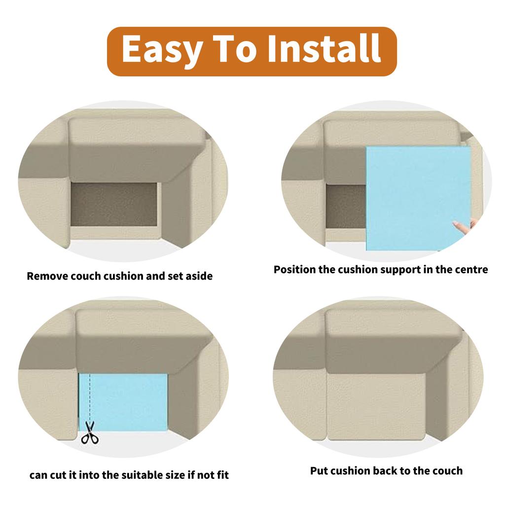 Mejora de la Firmeza Soporte para Sofás Caídos Almohadillas de Soporte para Muebles Alta Elasticidad Esponja 40D Acolchados Para Renovaciones de Sofás de Hogar y Oficina