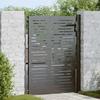 Garden Gate Black 110 X 155 Cm Powder Coated Steel