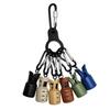 6Pcs/Set Squid Jig Bait Protector Fishing Hook Cover with Carabiner Fishing Lure Protective Caps Fishing Hook Bonnets