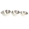 3 PCS 304 Stainless Steel Mixing Bowl Home Kitchen Salad Basin Baking Knead Dough Egg Bowl with Scale Creamy White