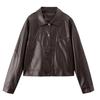 2025 Spring/Autumn Women's Genuine Lambskin Lapel Jacket - Trendy Short Casual Leather Coat