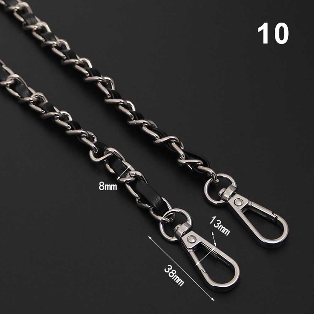 Replaceable Bag Parts Crossbody Bag Belt Metal Purse Strap hardware Bag Chain Leather Bag Strap