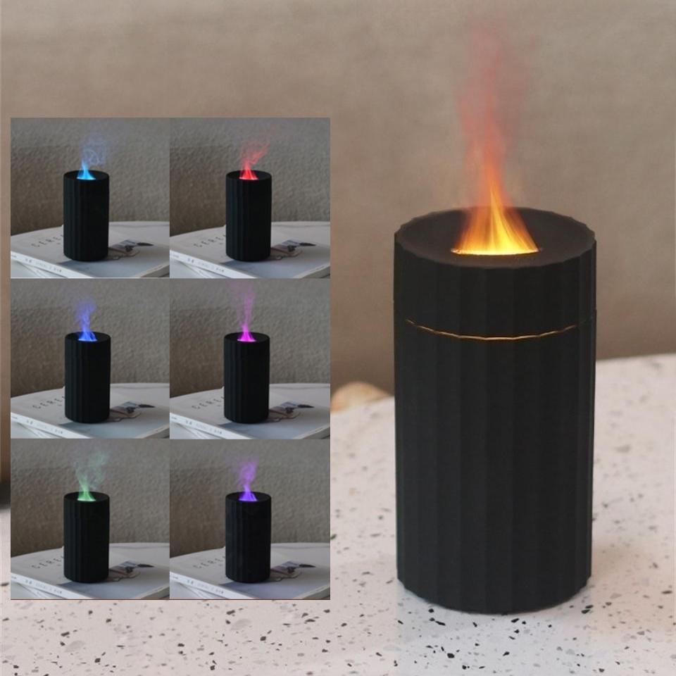 Flame Aromatherapy Air Humidifier Usb Car Air Freshener Mini Essential Oil Aroma Diffuser Ultrasonic Fragrance Mist Maker Fogger