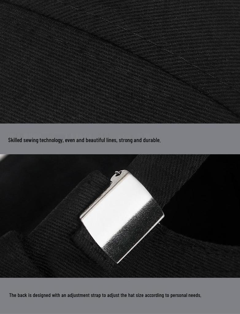 Șapcă Versatilă Zhen Yueqi fără Boruri Brodată - Stil Coreean Unisex Hip Hop Pălărie Tang