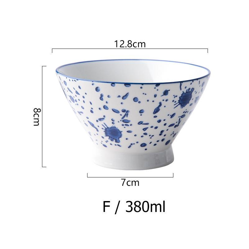 

5-дюймовая японская миска для риса, керамическая миска для супа, салатника, китайская кухня, столовая посуда, безопасная для микроволновой печи