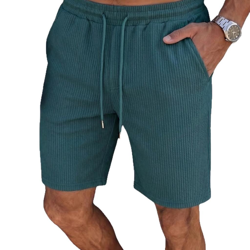 Mens Summer Jacquard Loose Casual Sports Beach Shorts