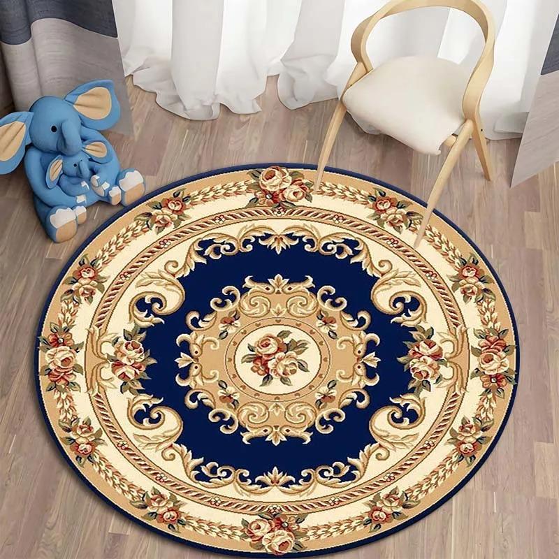 Round Persian Round Mat Round Carpet Bathroom Mat Home Decor Living Room Kitchen Rug Rugs for Bedroom Gift