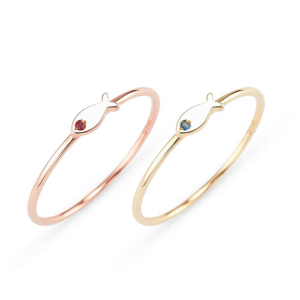 [Dorocy] 14K Lucky Fish Tiny Ring