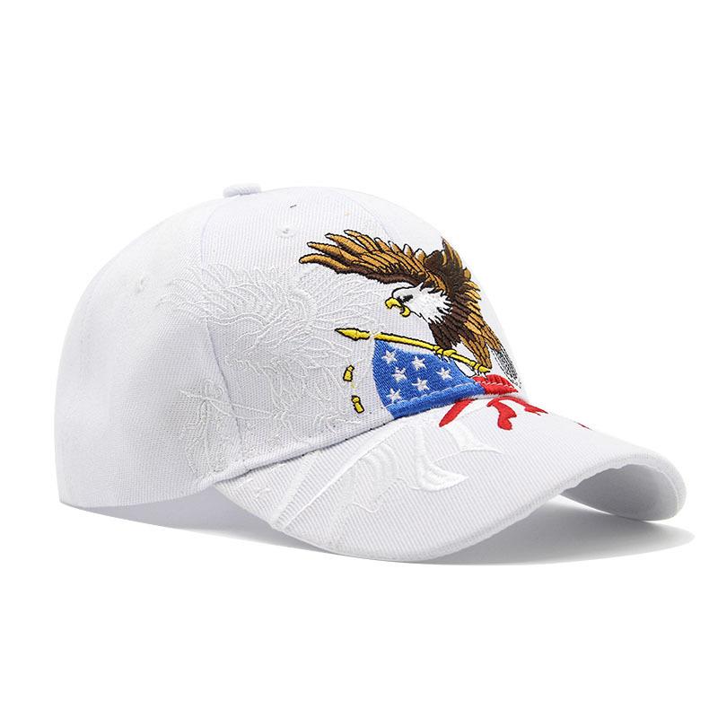 Hat Men'S American Flag Eagle Embroidered Baseball Cap Cap Women'S Outdoor Shade Sun Protection Cap
