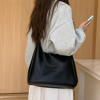 Borsa Semplice di Grande Capacità per Donna Nuova alla Moda e Versatile Borsa a Spalla Casual per Studenti Pendolari Borsa a Tracolla Tote