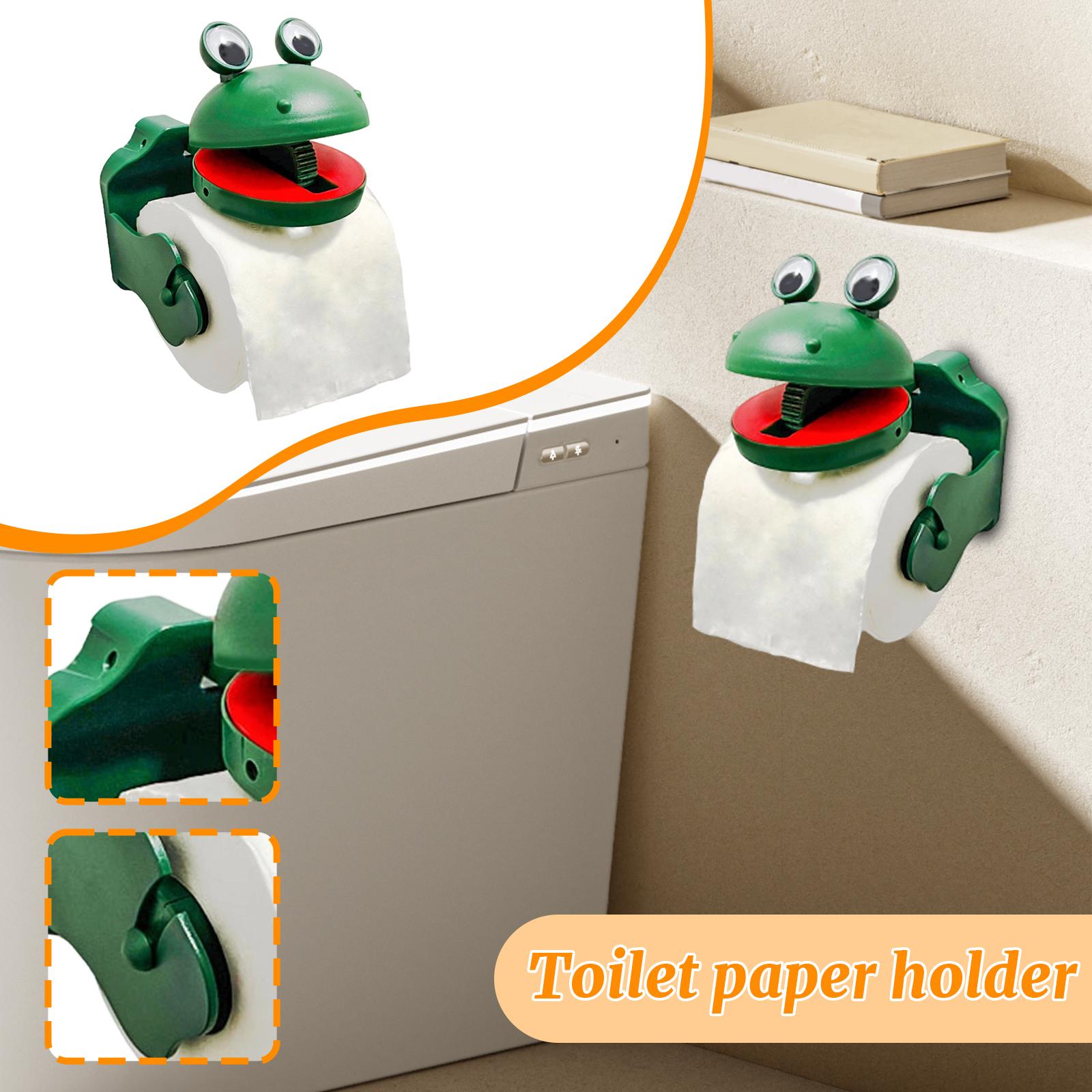 

Держатель для туалетной бумаги - Очаровательный диспенсер для бумажных полотенец и полка, Милый декор в виде животных для ванной комнаты ребенка и гостевого туалета One Size