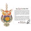 Elegant Owl Design Suncatchers with Story Card Door Window Decoration Perfect Gift for Special Event Outdoor Indoor