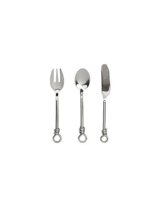 Casamia Note Dessert Cutlery Set 3P 1 dessert spoon + 1 dessert fork + 1 butter knife