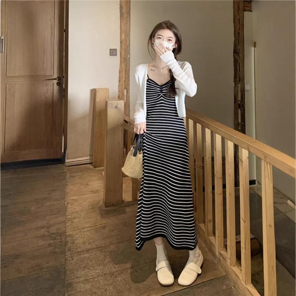 Stylish Sleeveless Striped Beach Dress - Summer Slim Fit for Women
