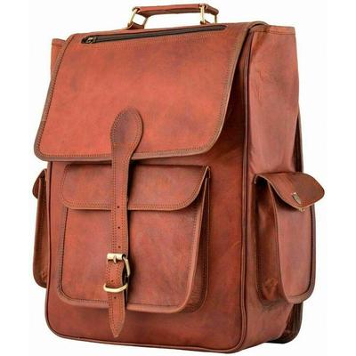 Rucsac din piele naturală Geanta de umăr Office School 17 În rucsac pentru laptop Genți de mână