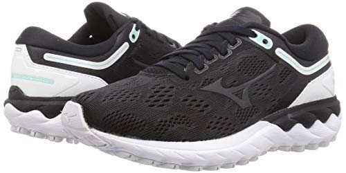 Mizuno Wave Skyrise Women's Running Shoes, Black/Gray/White, Size 23 Cm, 2E