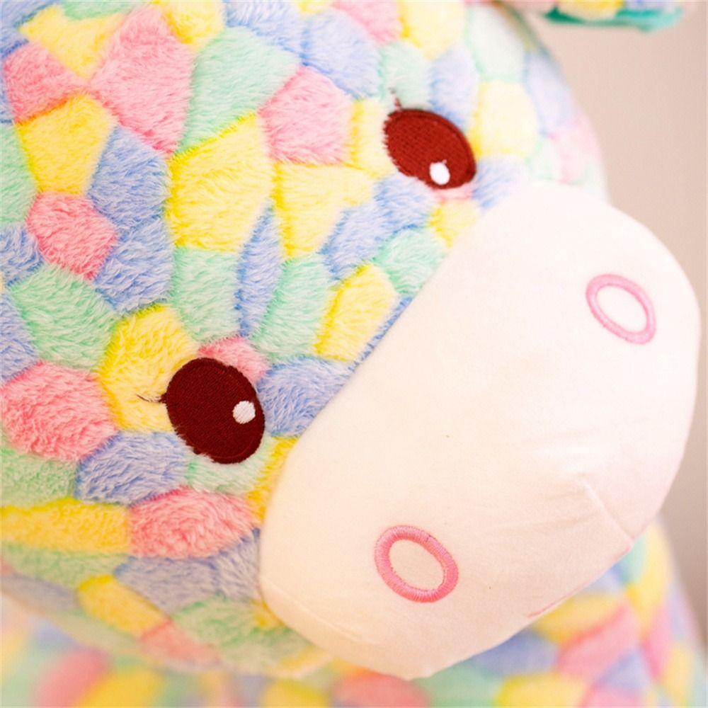 Pillow Dolls Soft Pillow Home Decor Stuffed Toys Fawn Plush Toy Rainbow Giraffe Plush Giraffe Doll