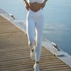 Small Chest Gathered Backless Yoga Bra Hip Raise Skinny Breathable Yoga Ninth Pants Two-Piece Set Fitness Jogging