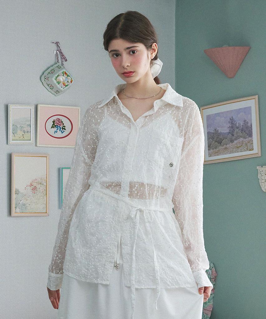 MICANE Ipa Oversized Sheer Shirt