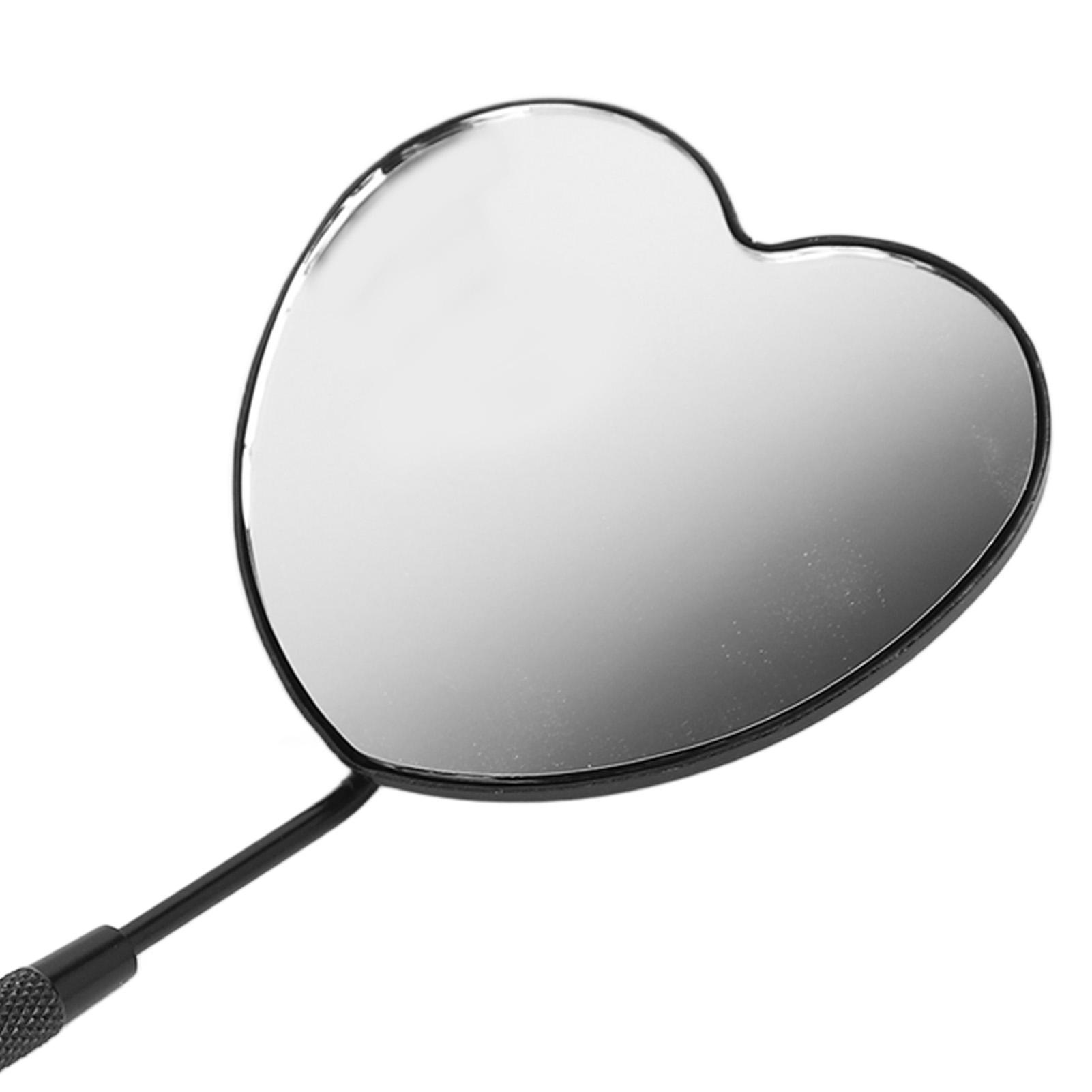 

Hrt Shaped Lash Mirror Professional Portable Stainless Steel Makeup Eyelash Mirror for Lash Extension