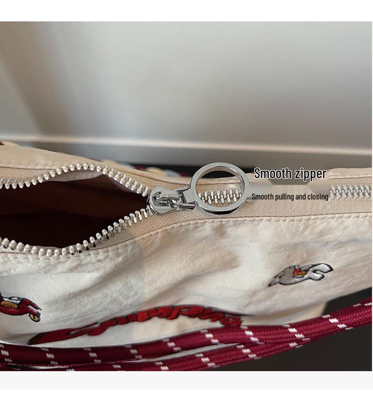 Spring Eco-friendly Japanese Embroidery Women's Versatile Shoulder & Crossbody Tote Bag