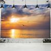 Sunset Seagull Tapestry Wall Seascape Sky Hippie Bohemian Dormitories Decorated With Polyester Background Cloth