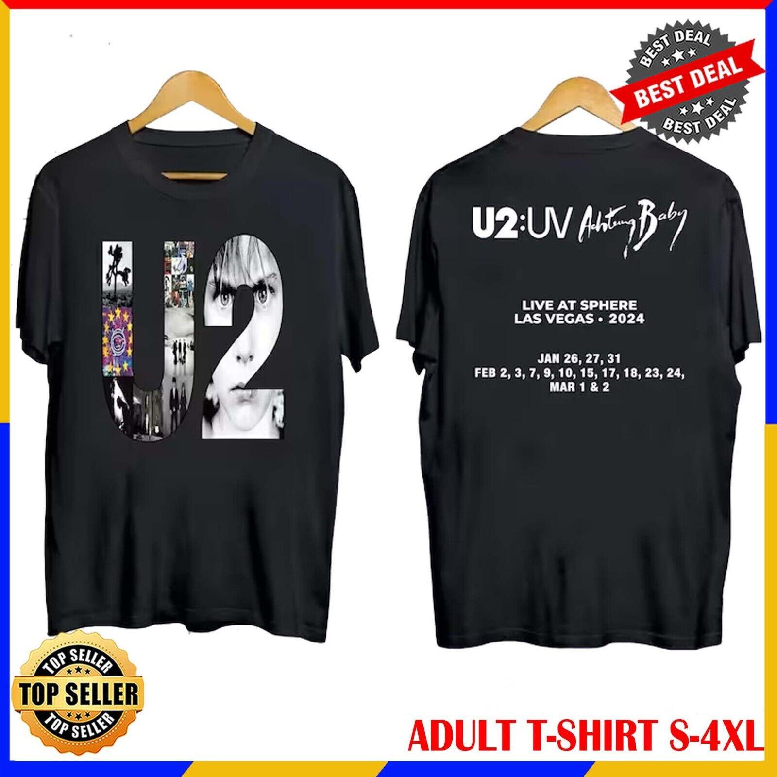 HOT U2 Band 2026 Concert T-Shirt Achtung Baby Tour 2026 U2 Band Tee Shirt Gift XXL