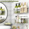 Shower Wall Organizer Wall Adhesive Shower Shelf Load-bearing Shower Storage Shelf No Drill Wall Organizers For Kitchen Bathroom