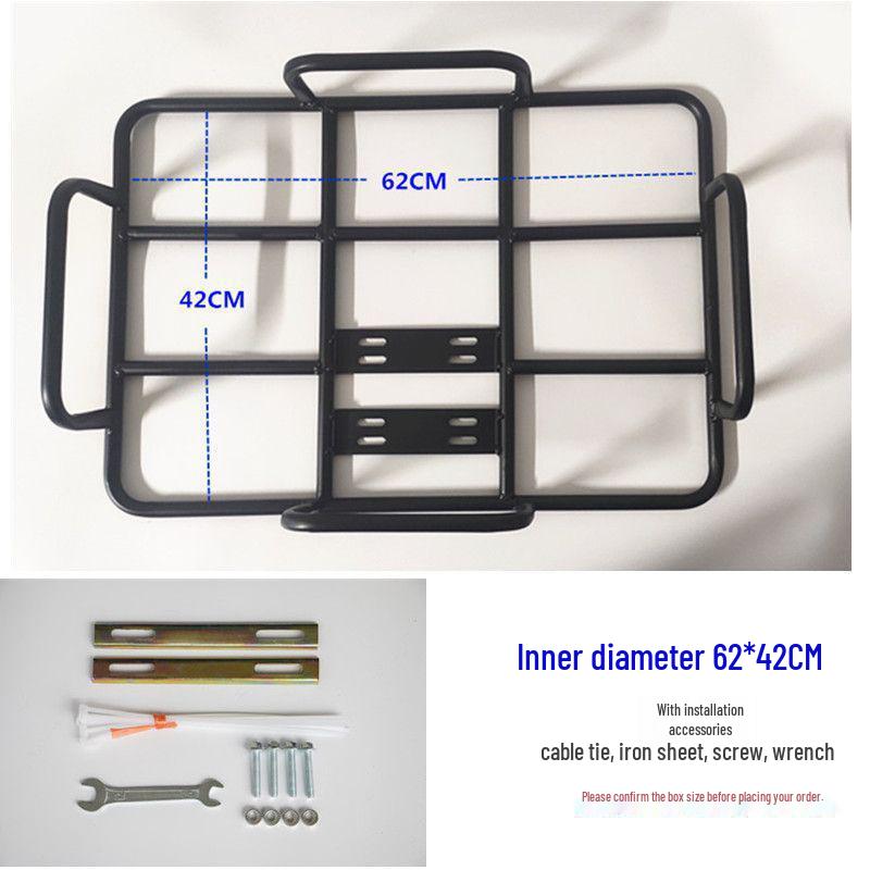 Electric Motorcycle Rear Rack for Food Delivery - Insulated Box Bracket