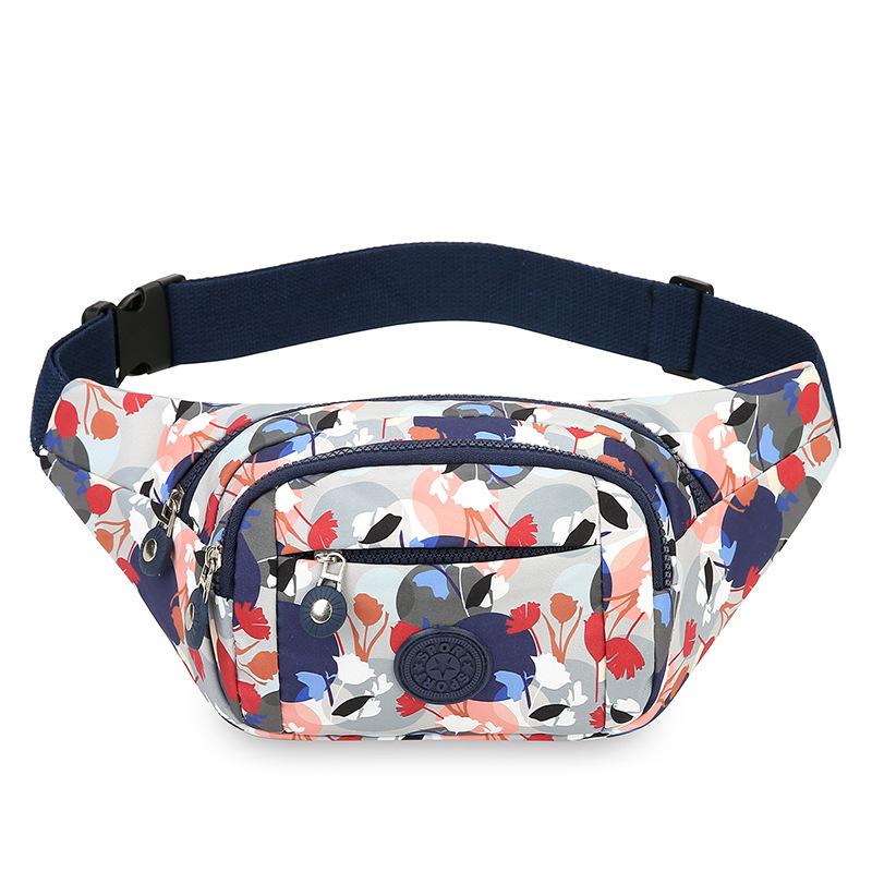 New Ladies Purse Colorful Printing Large Capacity Casual Slung Chest Bag Portable Mobile Phone Bag Cashier Wallet