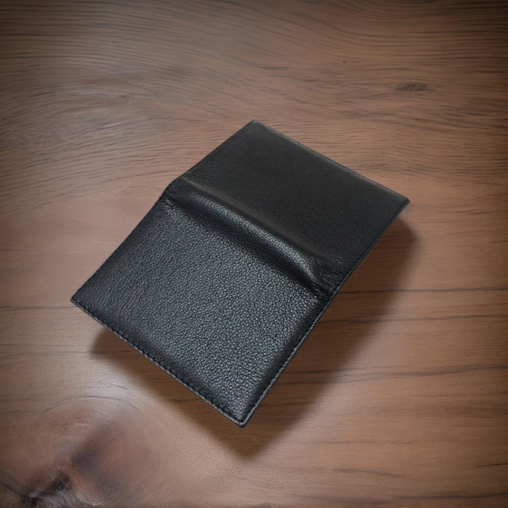 Top-grain Leather Wallet with ID and Credit Card Slots Men's Ultra-slim Vertical Cardholder Design Business VIP Bank Card Case and Card Organiser