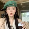 Fashionable Hollowed Out Beret Hat Japanese Style Crochet Knitted Cap  Women/Girls
