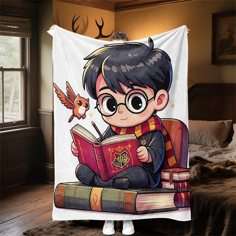 1pc Hogwarts Harry Potter Outdoor Flannel Throw Blanket All Season Soft Warmth,Home Decor 1031200