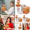Christmas Gingerbread House Gift Box With Candy Decor For Holiday Celebrations