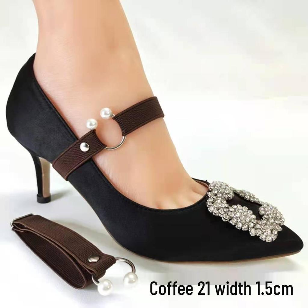 Lacets Ajustables à Boucle Perle Anti-Chute Élastiques pour Chaussures Surdimensionnées