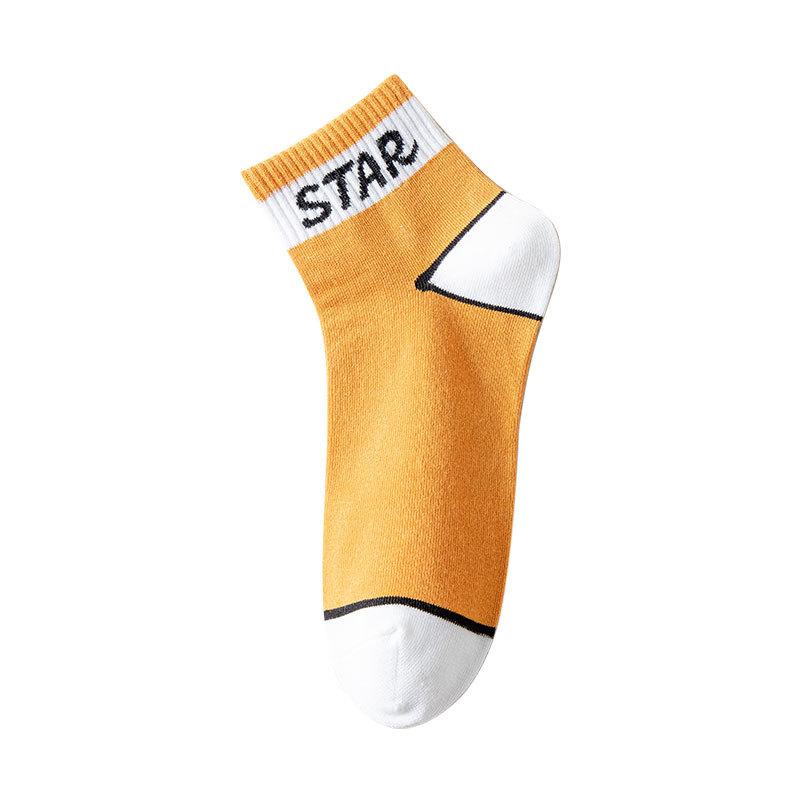 Female Autumn Sports Color Anti Odor 5A Anti Bacterial Tube Socks
