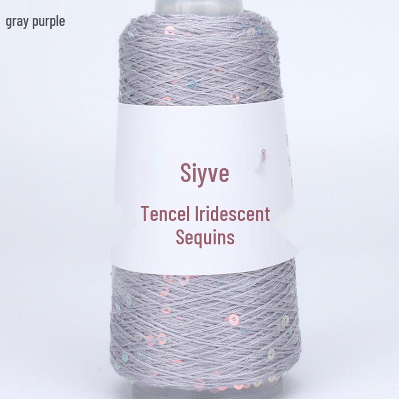 

Si Yue Пряжа Tencel с радужными пайетками - Модная пряжа ручной вязки