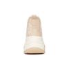 New MLB Chunky High Anti Slip Wear Resistant High Top Canvas Shoes Unisex Beige 3ASHU4216-50BGS