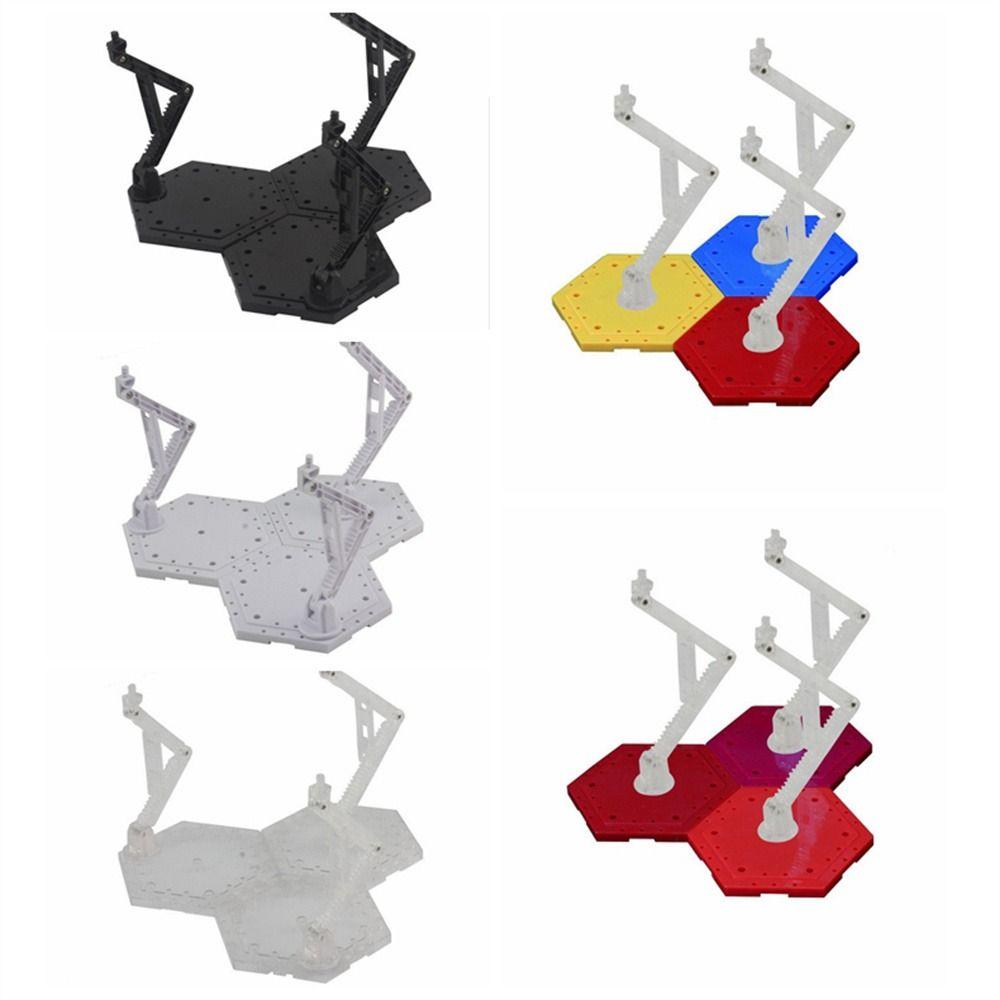 Base de Ação 3 em 1 Suporte para Bonecos Montagem Fácil Suporte de Exibição para Figuras Base para Figuras de Robôs Modelo de Plástico Base para Bonecos