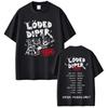 Loded Diper Diper Overload Tour Tshirt Men Women Vintage Rock Oversized Short Sleeve Tshirts Mens Casual 100 Cotton T Shirts